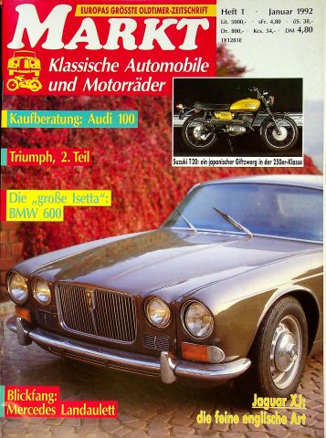 Deckblatt Oldtimer Markt (01/1992)